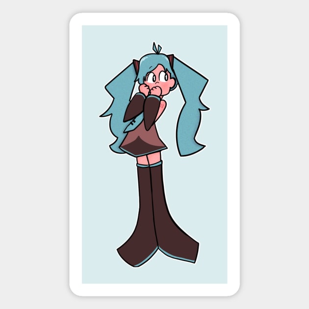 Have some fun with Miku Magnet by Husky's Art Emporium